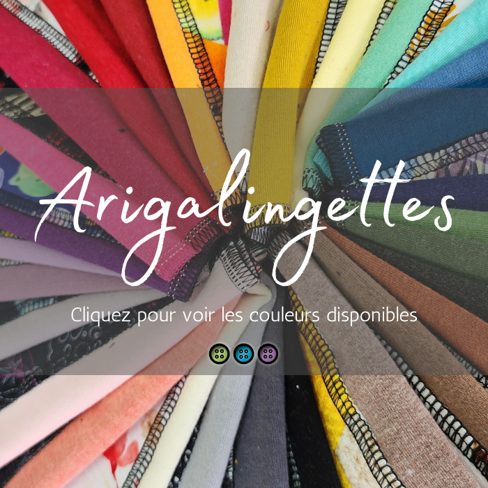 ARIGALINGETTES | Mouchoirs/lingettes lavables - prêt à partir