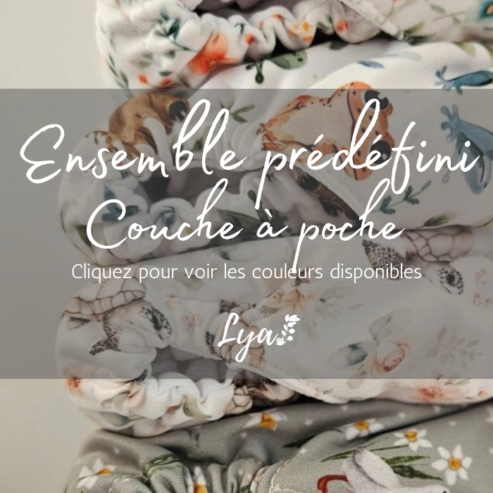 ENSEMBLE PRÉDÉFINI | COUCHE À POCHE LYA  - prêt à partir