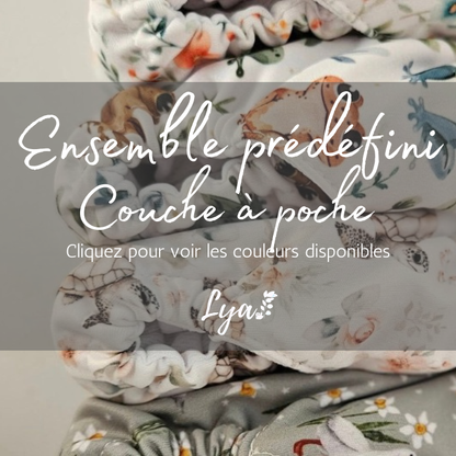 ENSEMBLE PRÉDÉFINI | COUCHE À POCHE LYA  - prêt à partir