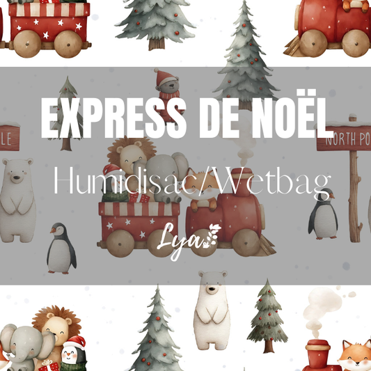 COLLECTION FÉÉRIE HIVERNALE | EXPRESS DE NOËL | HUMIDISAC/WETBAG LYA - sur commande
