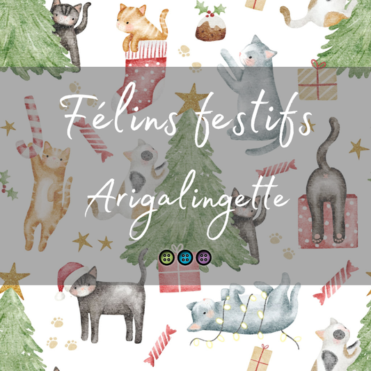 COLLECTION FÉÉRIE HIVERNALE | FÉLINS FESTIFS | ARIGALINGETTE - sur commande