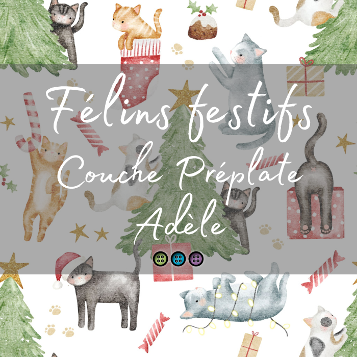 COLLECTION FÉÉRIE HIVERNALE | FÉLINS FESTIFS | PRÉPLATE ADÈLE - sur commande