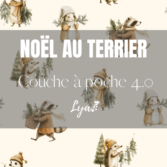 COLLECTION FÉÉRIE HIVERNALE | NOËL AU TERRIER | COUCHE À POCHE LYA 4.0 - sur commande