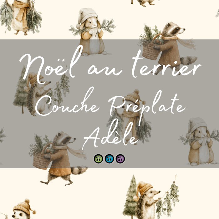 COLLECTION FÉÉRIE HIVERNALE | NOËL AU TERRIER | PRÉPLATE ADÈLE - sur commande