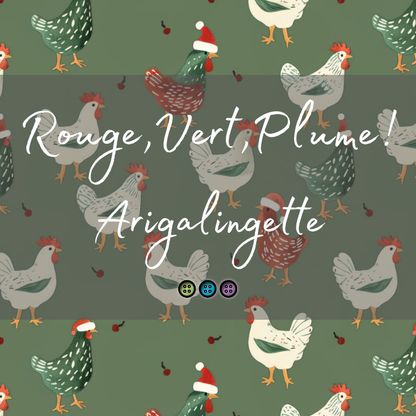 COLLECTION FÉÉRIE HIVERNALE | ROUGE,VERT,PLUME! | ARIGALINGETTE - sur commande
