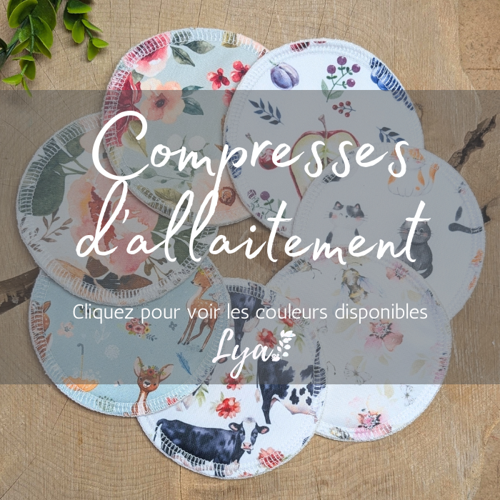 COMPRESSE D'ALLAITEMENT | LYA - sur commande