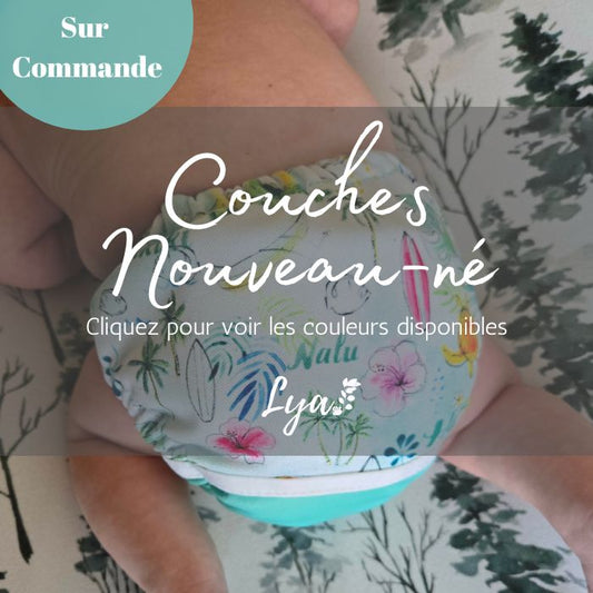 COUCHE NOUVEAU-NÉ - NEWBORN | COUCHE À POCHE LYA 4.0 - sur commande