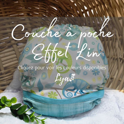 COUCHE À POCHE LYA - prêtes à partir - Collection 4.0 - Effet Lin