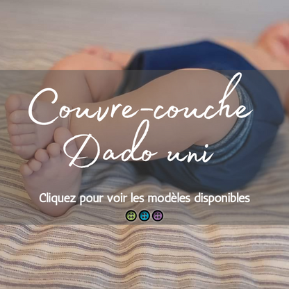 COUVRE-COUCHE | DADO | COULEUR UNI - prêt à partir