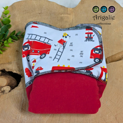ADÈLE | PRÉPLATE | Couche lavable pré-boostée pré-assemblée | Taille Medium - prêt à partir