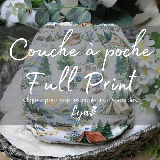 COUCHE À POCHE FULL PRINT | Taille unique | LYA  - prête à partir