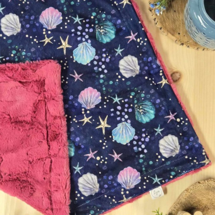 COUVERTURE À FOURRURE | Coquillage - prêt à partir