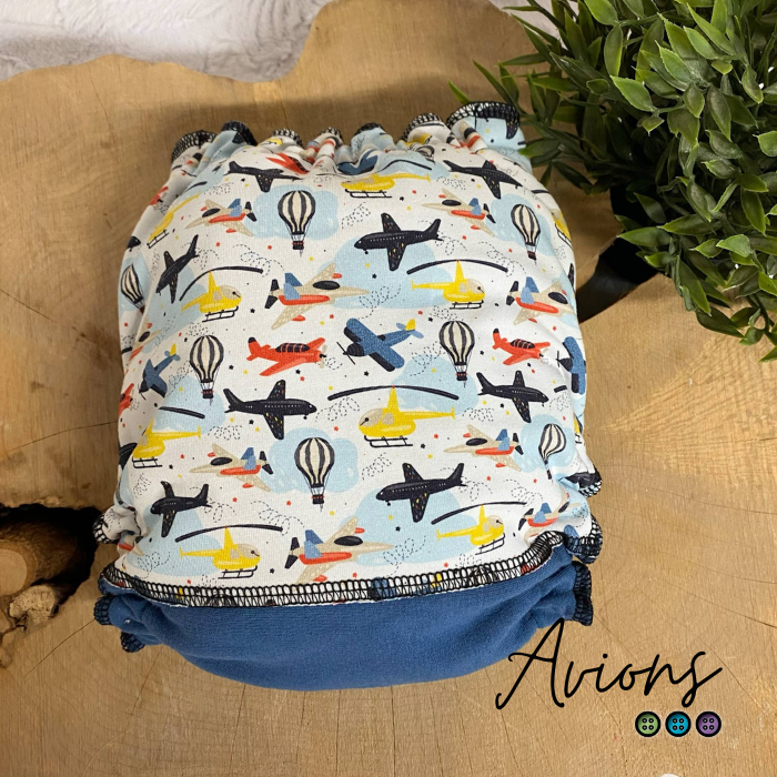 ERIKA | Culotte enfilable absorbante/Couche moulée | Taille Medium 12-45 livres - prêt à partir