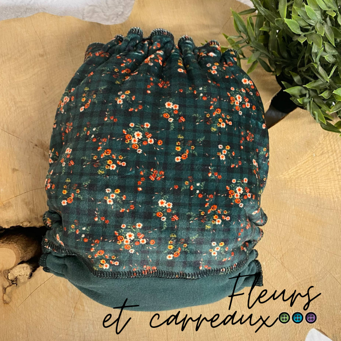 ERIKA | Culotte enfilable absorbante/Couche moulée | Taille Medium 12-45 livres - prêt à partir