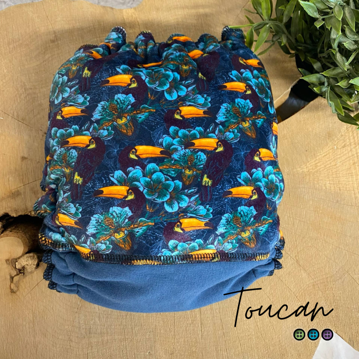 ERIKA | Culotte enfilable absorbante/Couche moulée | Taille Medium 12-45 livres - prêt à partir