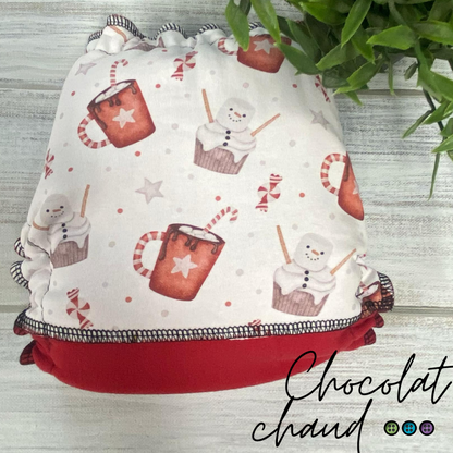 ERIKA | Culotte enfilable absorbante/Couche moulée | Taille Small 6-30 livres - prêt à partir