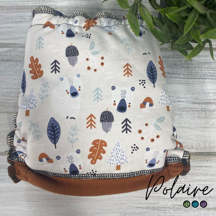 ERIKA | Culotte enfilable absorbante/Couche moulée | Taille Small 6-30 livres - prêt à partir