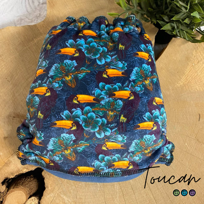 ERIKA | Culotte enfilable absorbante/Couche moulée | Taille Small 6-30 livres - prêt à partir