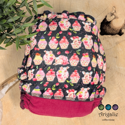 ERIKA | Culotte enfilable absorbante/Couche moulée | Taille Small 6-30 livres - prêt à partir