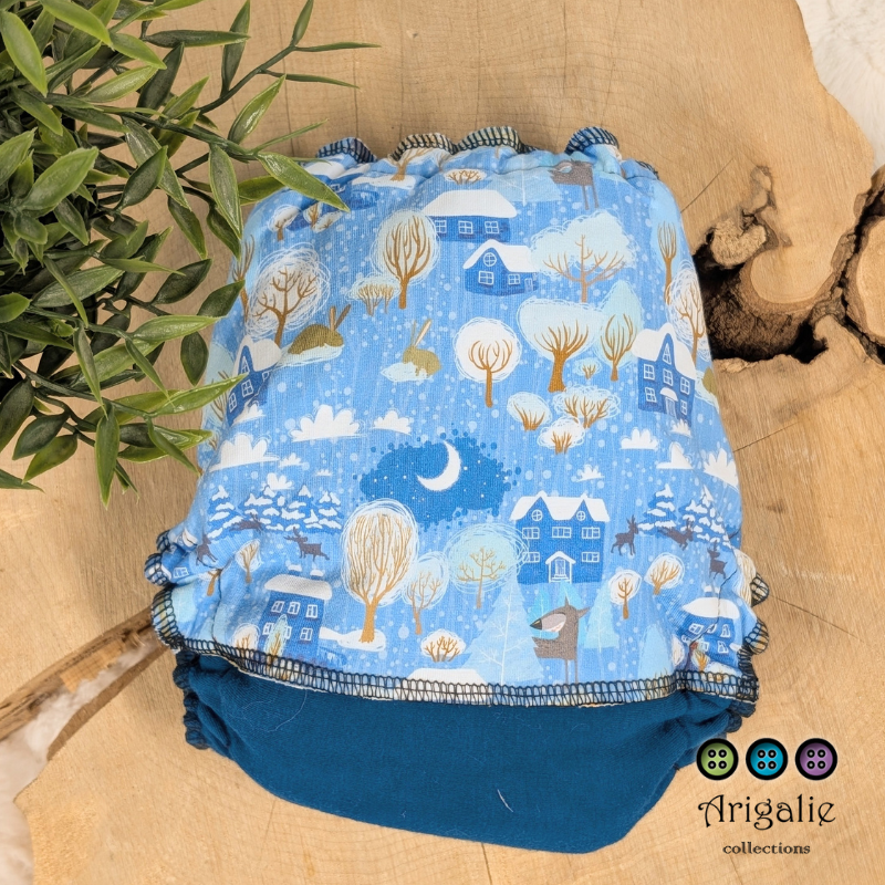 ERIKA | Culotte enfilable absorbante/Couche moulée | Taille Small 6-30 livres - prêt à partir