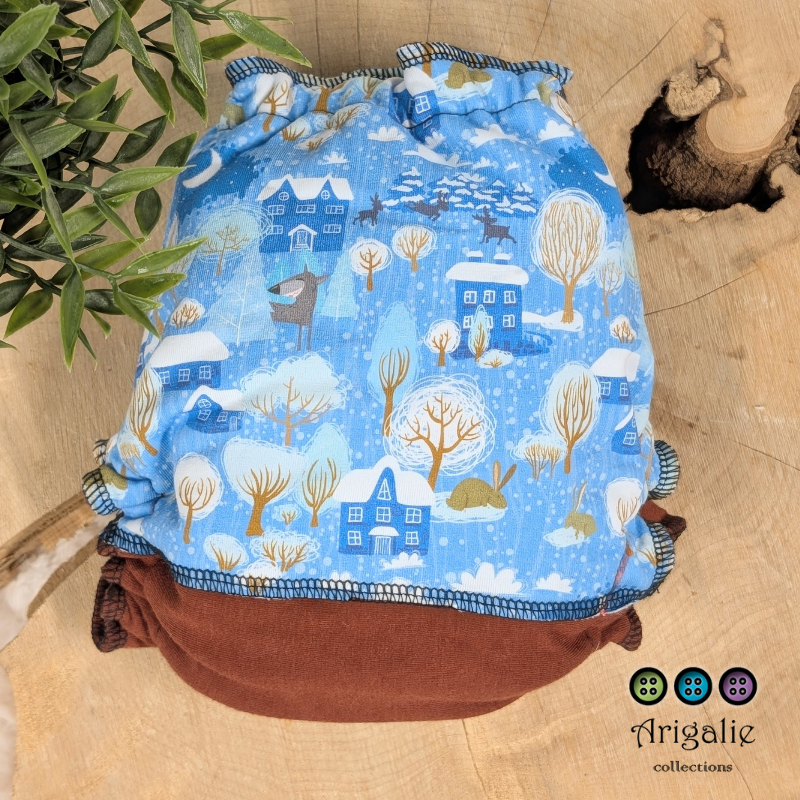 ERIKA | Culotte enfilable absorbante/Couche moulée | Taille Small 6-30 livres - prêt à partir