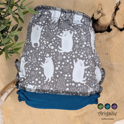 ERIKA | Culotte enfilable absorbante/Couche moulée | Taille Small 6-30 livres - prêt à partir