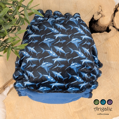 ERIKA | Culotte enfilable absorbante/Couche moulée | Taille Small 6-30 livres - prêt à partir