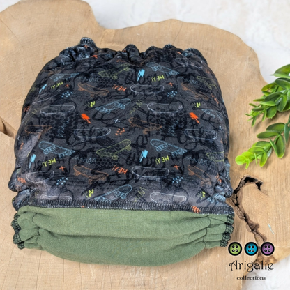 ERIKA | Culotte enfilable absorbante/Couche moulée | Taille Medium 12-45 livres - prêt à partir