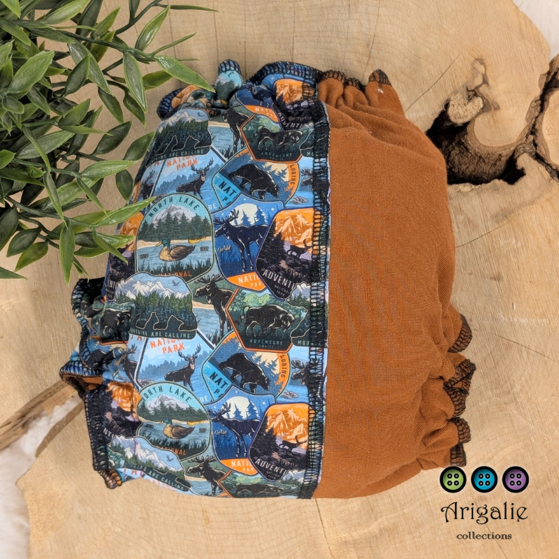 ERIKA | Culotte enfilable absorbante/Couche moulée | Taille Small 6-30 livres - prêt à partir