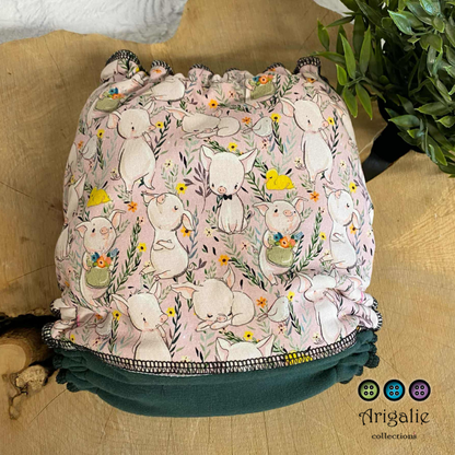ERIKA | Culotte enfilable absorbante/Couche moulée | Taille Medium 12-45 livres - prêt à partir