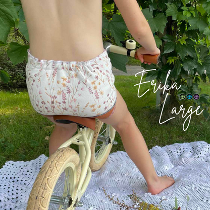 ERIKA | Culotte enfilable absorbante/Couche moulée | Taille Large 40-100 livres - prêt à partir
