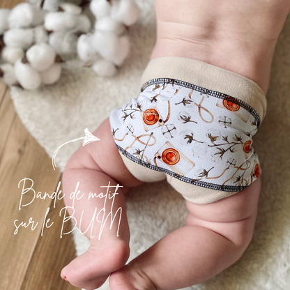 ARIGALYA | MOTIF OCTOBRE HÉRISSON ET CHAMPIGNON | ARIGAFOUF ARIANE | Bambou/Coton - sur commande