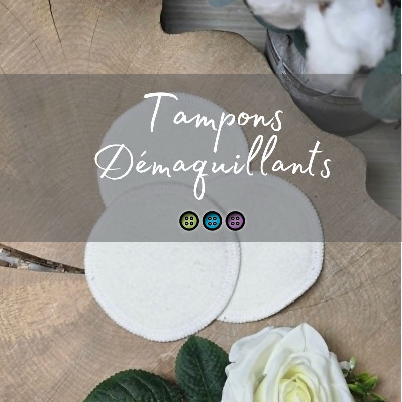Tampons démaquillants lavables | Coton biologique & viscose de bambou