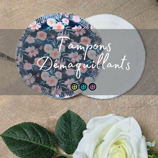 Tampons démaquillants lavables | Coton biologique, Viscose de bambou et Squish