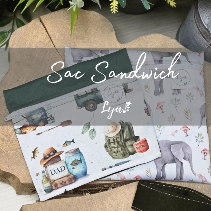 SAC À SANDWICH | FORMAT MOYEN |  LYA - Prêt à partir