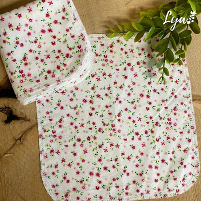 LINGETTE EN FLANELLE | Mouchoirs/lingettes lavables - prêt à partir