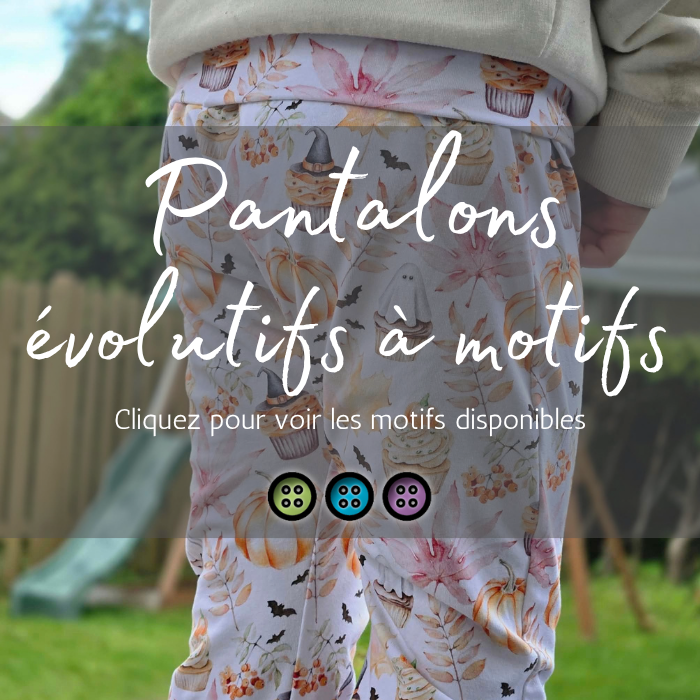 PANTALON ÉVOLUTIF À MOTIF | ARIGALIE - Coin stylé - Prêt à partir