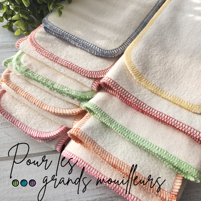 LOTS ÉCONOMIQUES | POUR LES GRANDS MOUILLEURS | INSERT/LANGE COUCHE LAVABLE - sur commande