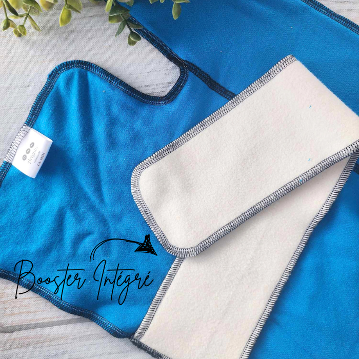 ADÈLE | PRÉPLATE | Couche lavable pré-boostée pré-assemblée | Taille Medium - prêt à partir