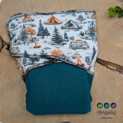 ADÈLE | PRÉPLATE | Couche lavable pré-boostée pré-assemblée | Taille large - prêt à partir