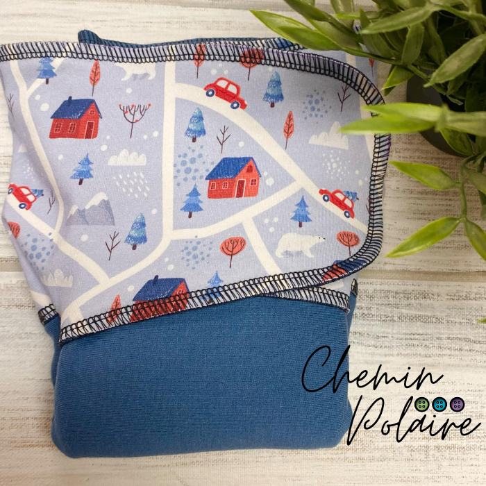 ADÈLE | PRÉPLATE | Couche lavable pré-boostée pré-assemblée | Taille large - prêt à partir