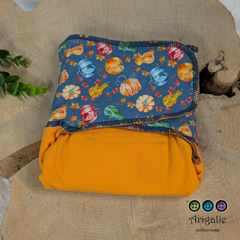 ADÈLE | PRÉPLATE | Couche lavable pré-boostée pré-assemblée | Taille Medium - prêt à partir