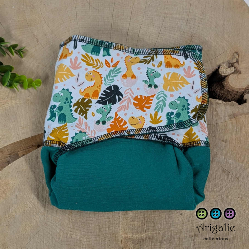 ADÈLE | PRÉPLATE | Couche lavable pré-boostée pré-assemblée | Taille Medium - prêt à partir