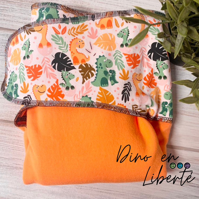 ADÈLE | PRÉPLATE | Couche lavable pré-boostée pré-assemblée | Taille large - prêt à partir