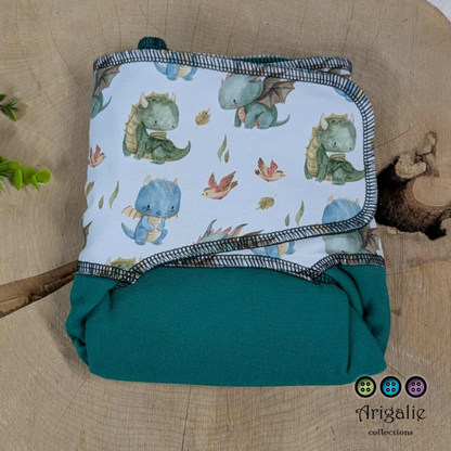 ADÈLE | PRÉPLATE | Couche lavable pré-boostée pré-assemblée | Taille Medium - prêt à partir