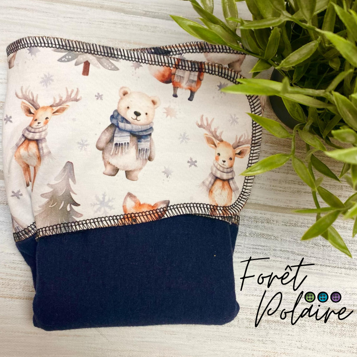 ADÈLE | PRÉPLATE | Couche lavable pré-boostée pré-assemblée | Taille large - prêt à partir