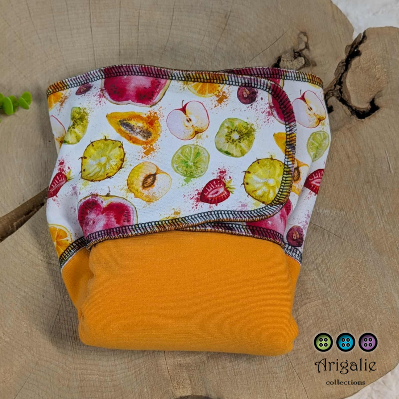 ADÈLE | PRÉPLATE | Couche lavable pré-boostée pré-assemblée | Taille Medium - prêt à partir