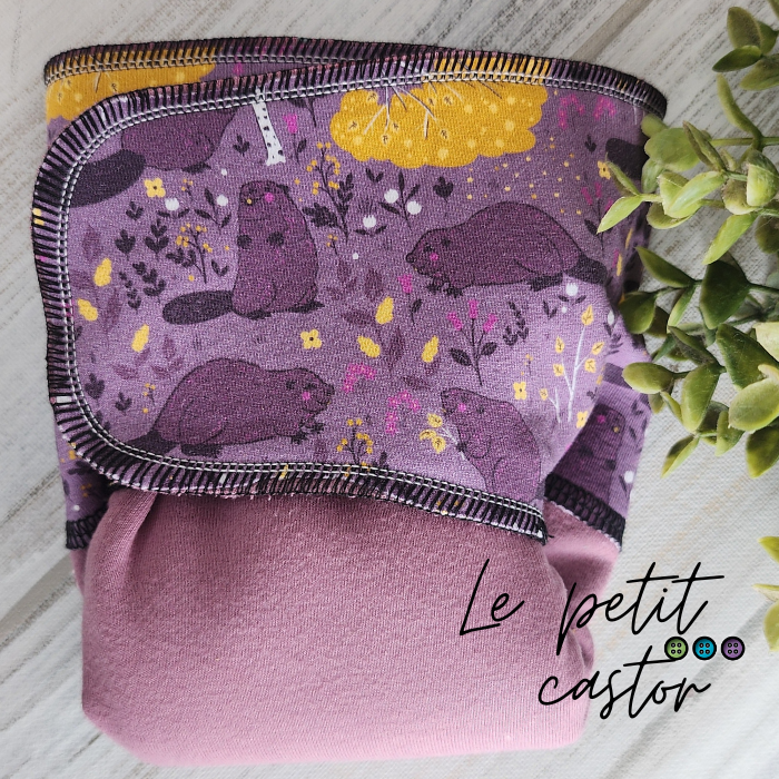 ADÈLE | PRÉPLATE | Couche lavable pré-boostée pré-assemblée | Taille large - prêt à partir