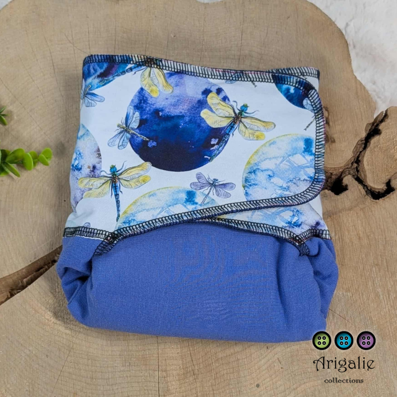 ADÈLE | PRÉPLATE | Couche lavable pré-boostée pré-assemblée | Taille Medium - prêt à partir