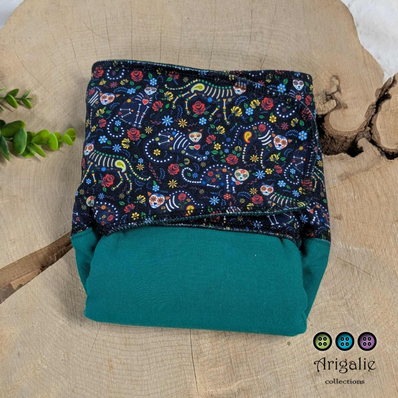 ADÈLE | PRÉPLATE | Couche lavable pré-boostée pré-assemblée | Taille Medium - prêt à partir